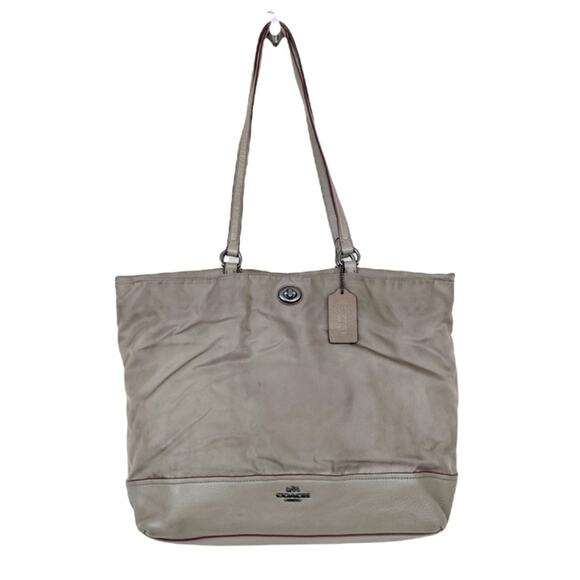 Coach Nylon and Leather Tote Shoulder Bag F57903 - Picture 11 of 11
